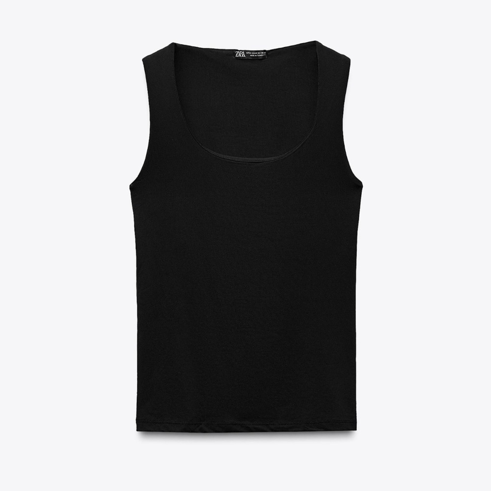 Zara NWT Black Sleeveless Top